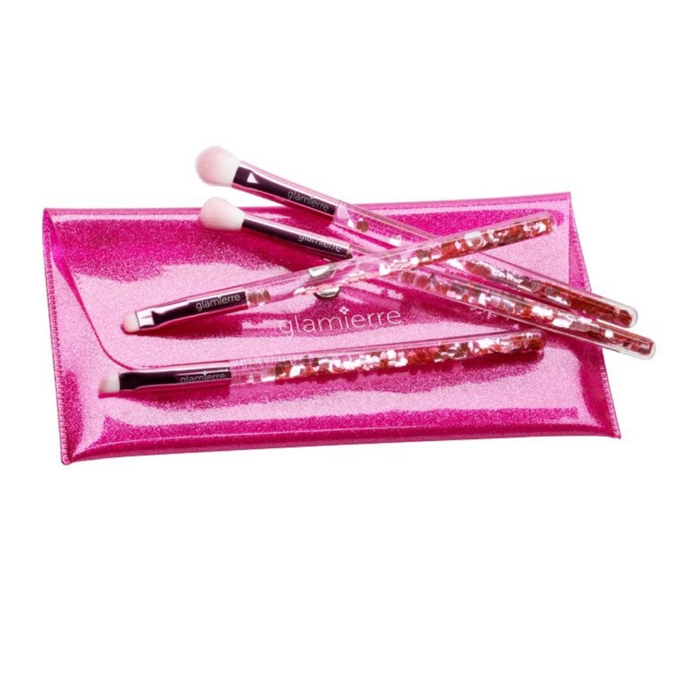 Glamierre Glitter Heart Confetti Brush Set